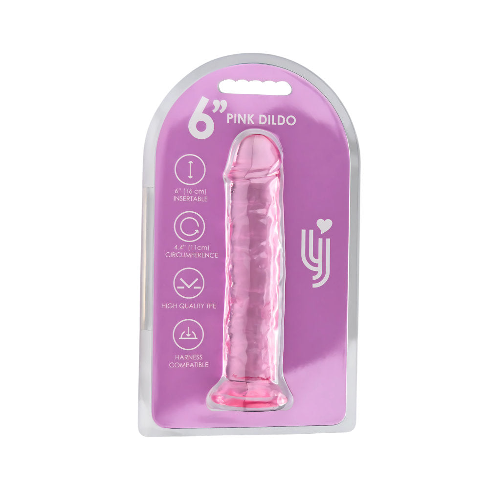 Loving Joy 6 Inch Suction Cup Dildo Pink