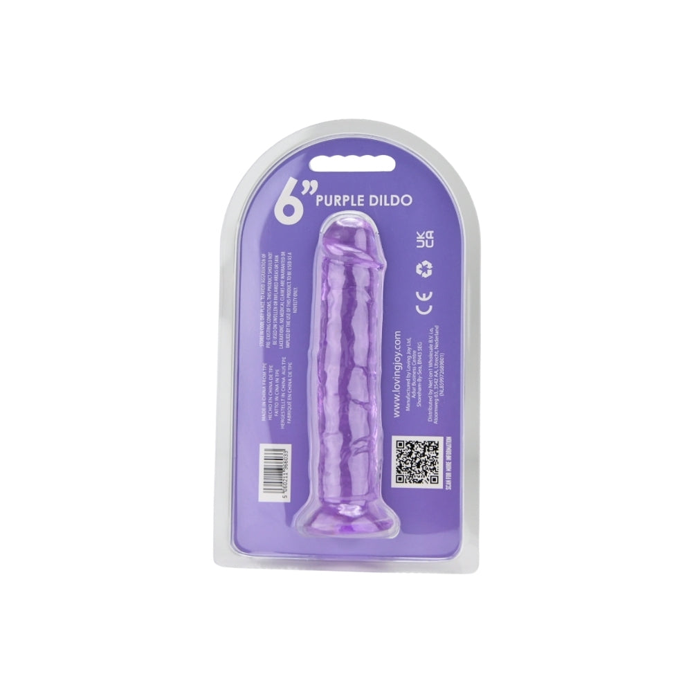 Loving Joy 6 Inch Suction Cup Dildo Purple