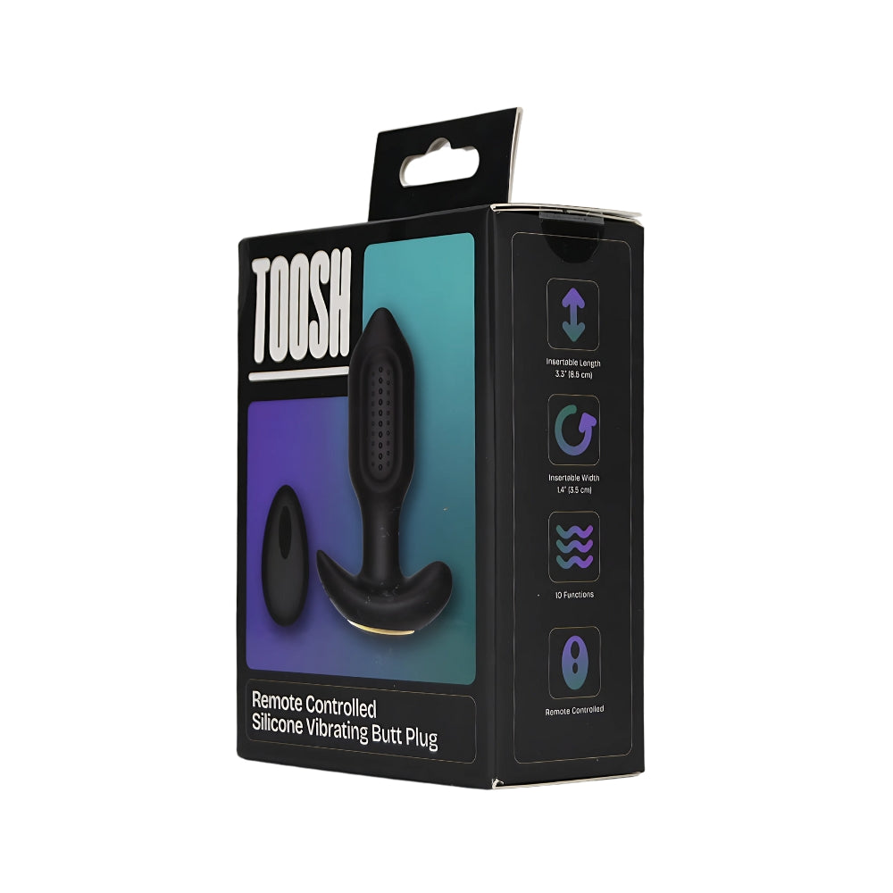 Toosh Remote Controlled Silicone Vibrating Butt Plug