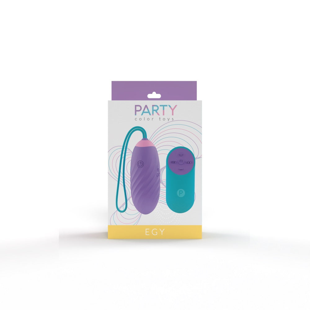 Party Color EGY Vibrating Love Egg Purple