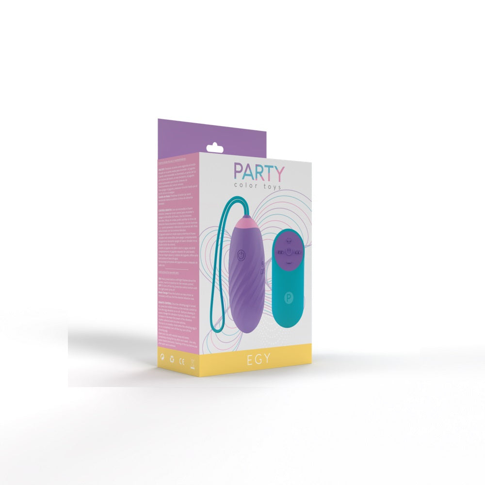 Party Color EGY Vibrating Love Egg Purple